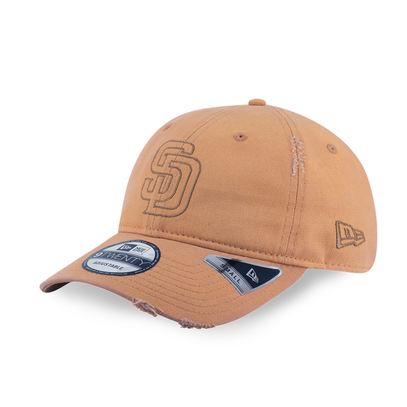 SAN DIEGO PADRES WASHED DEEP SAND BROWN 9TWENTY SMALL CAP