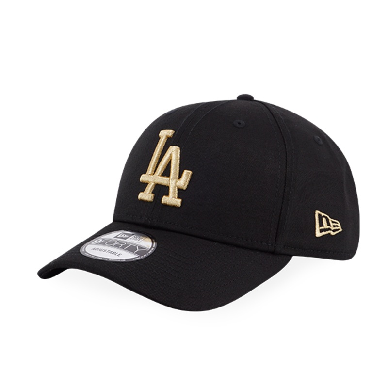 BASIC GOLD MLB LOS ANGELES DODGERS LOGO BLACK 9FORTY CAP