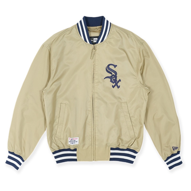 CHICAGO WHITE SOX MLB TEAM STADIUM BEIGE JACKET