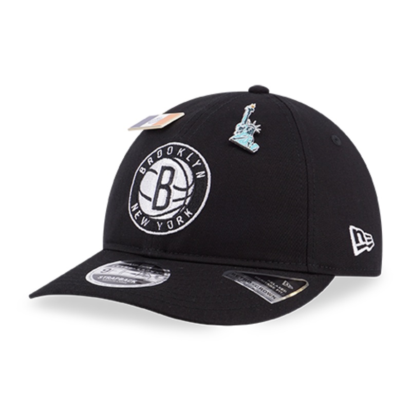 CITY TEAMS BROOKLYN NETS BLACK RC 9FIFTY CAP