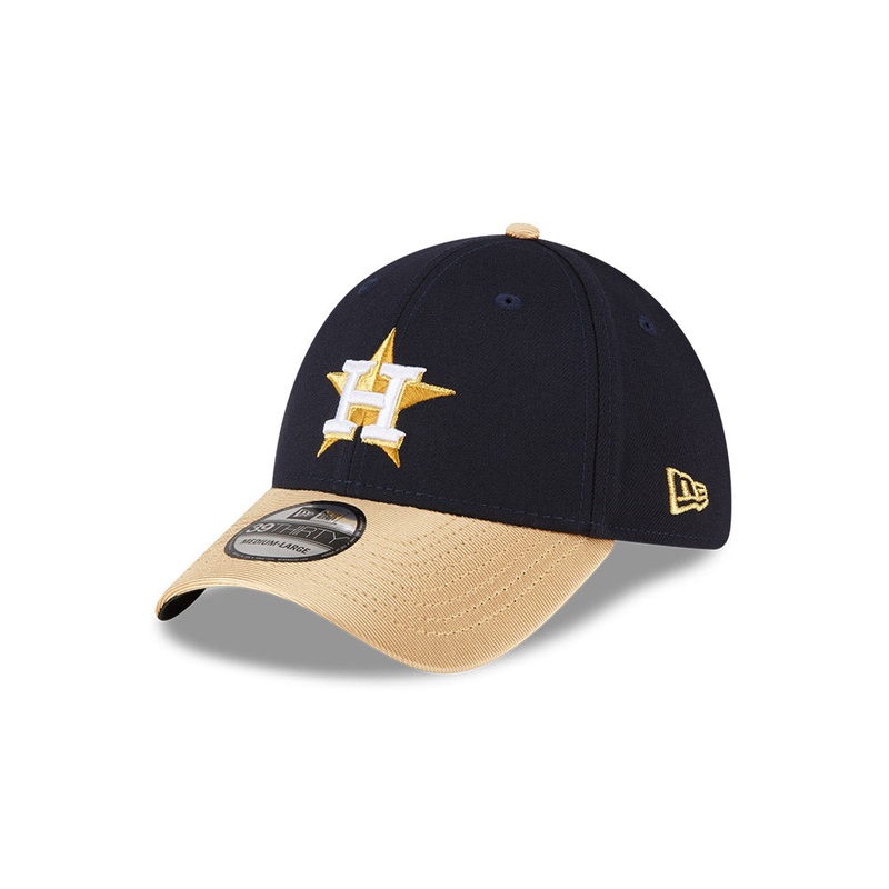 HOUSTON ASTROS MLB GOLD NAVY 39THIRTY CAP