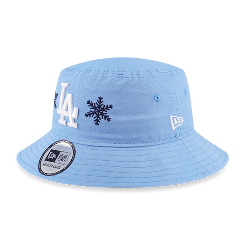 MLB SNOWFLAKES LOS ANGELES DODGERS OPEN BLUE BUCKET