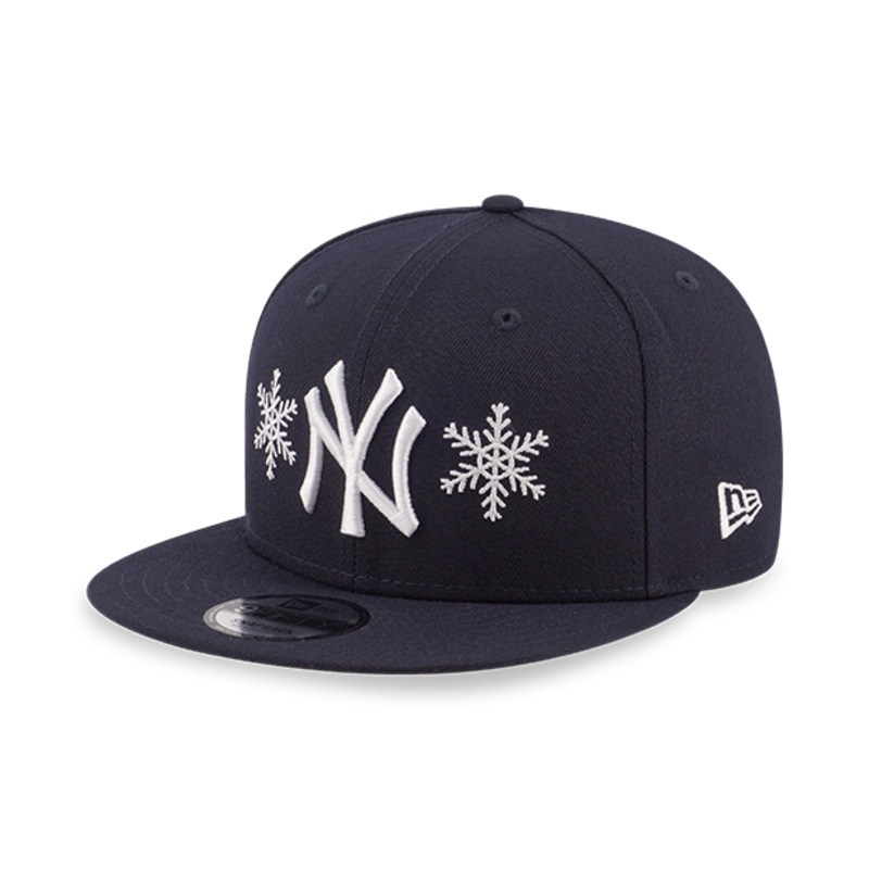 MLB SNOWFLAKES NEW YORK YANKEES NAVY 9FIFTY CAP