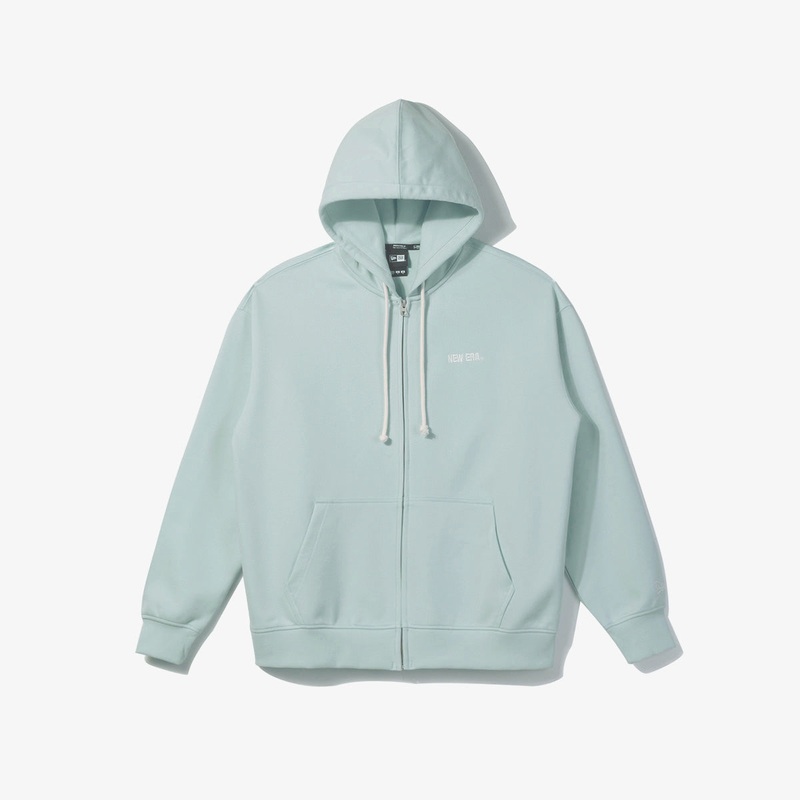 NEW ERA ESSENTIAL FULL ZIP UP HOODIE BLUE ZIP FRONT HOODIE