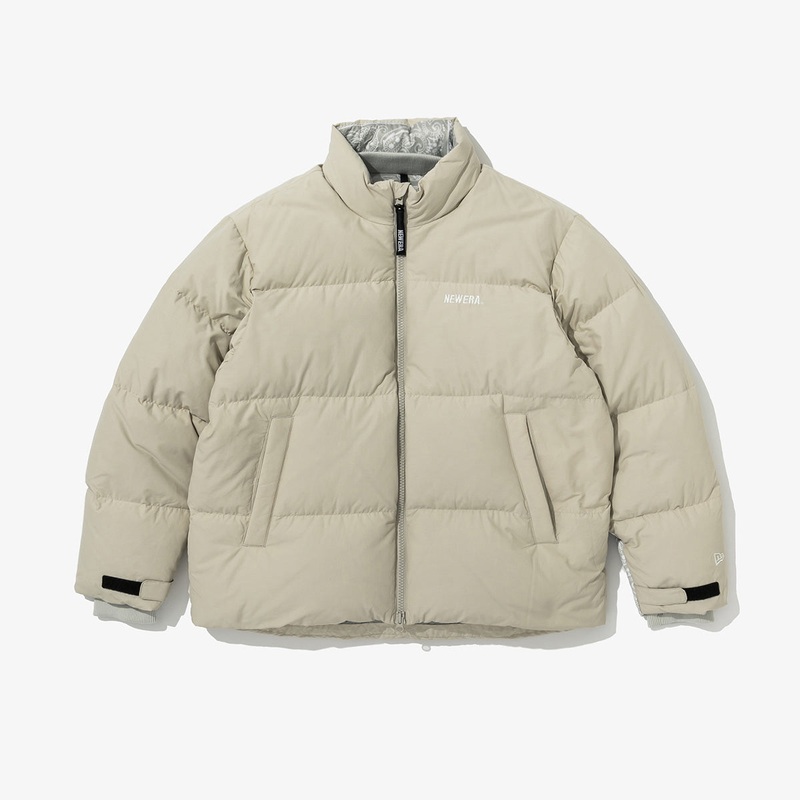 NEW ERA PUFFER GOOSE BEIGE DOWN JACKET