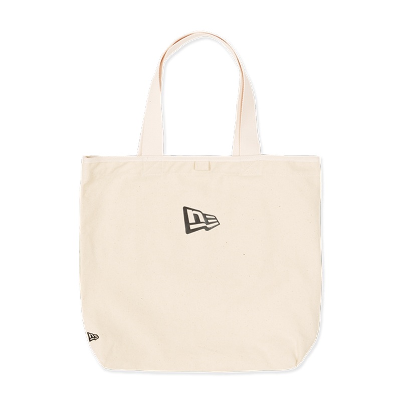 NEW ERA WHITE 14L CANVAS TOTE BAG