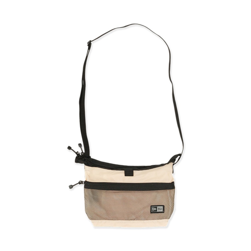 NEW ERA WHITE LIGHT WEIGHT ZIPPER SHOULDER BAG