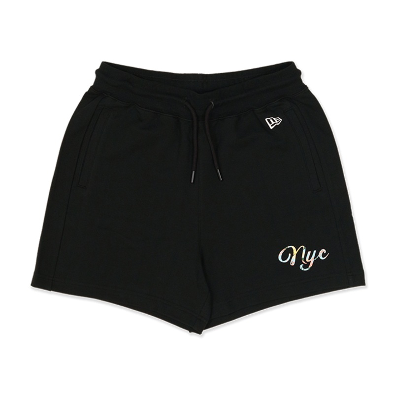 NEW ERA WOMEN FLORAL BLACK SHORTS