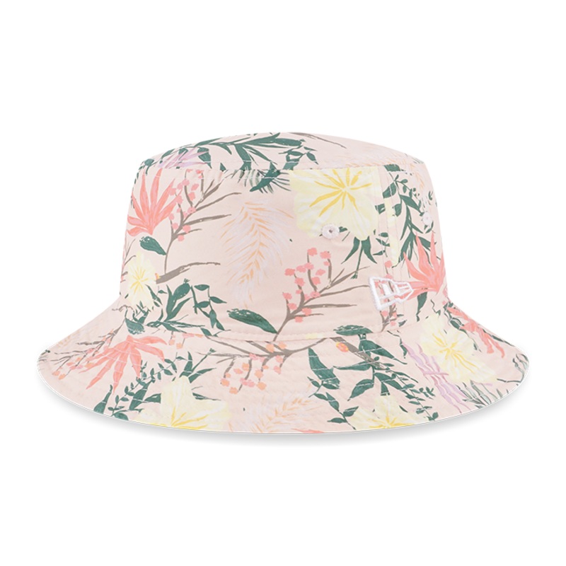 NEW ERA WOMEN FLORAL PINK BUCKET 01