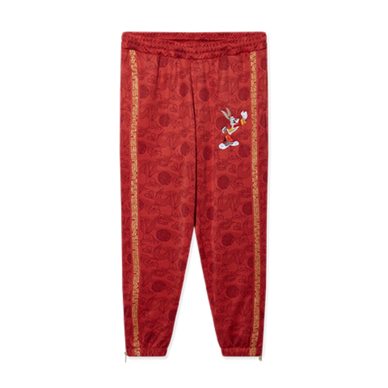 NEW ERA X LOONEY TUNES 2023 CNY BUGS BUNNY ALL OVER PRINT RED KNIT PANTS