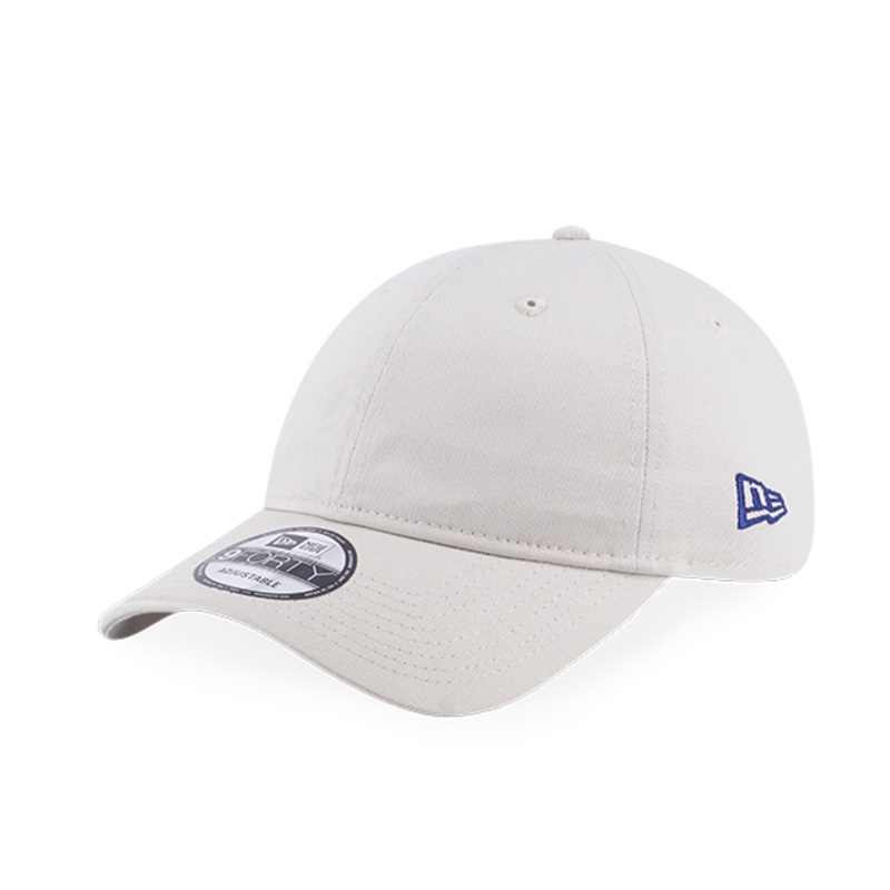 NEW ERA  YELLOW HAND SCRIPT SIDE WORDMARK MED BEIGE 9FORTY UNST CAP