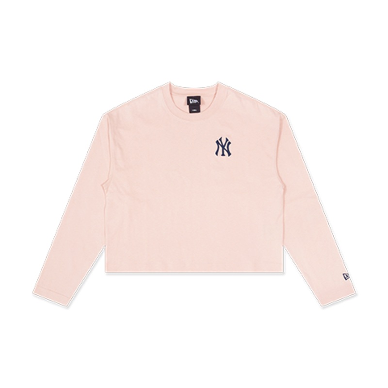 NEW YORK YANKEES MONOGRAM MLB WOMEN BLUSH SKY LONG SLEEVE T-SHIRT