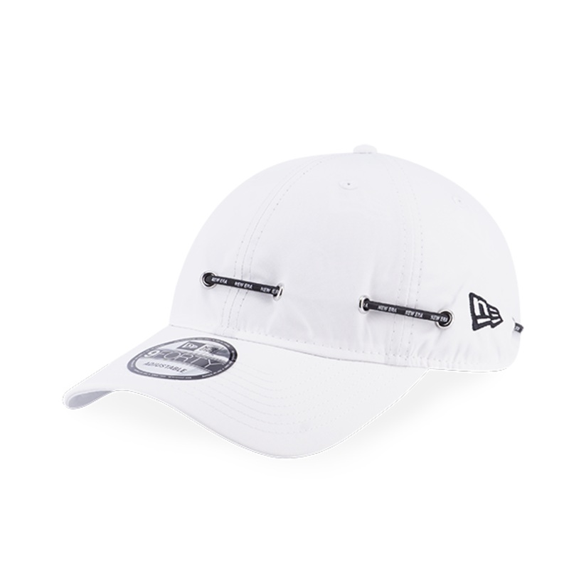 SHOCK CORD NEW ERA WHITE 9FORTY UNST CAP