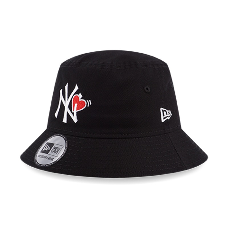 VALENTINE – WITH HEART NEW YORK YANKEES BLACK BUCKET 01
