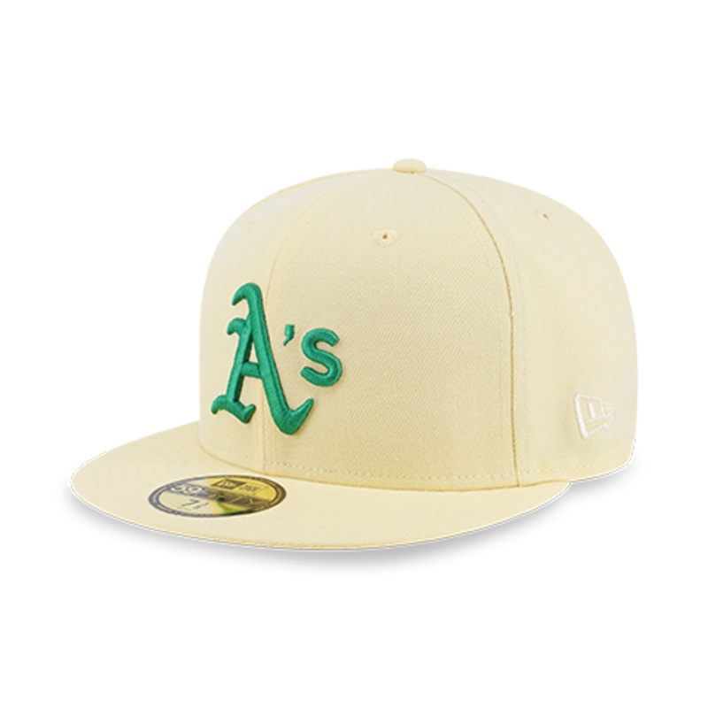 59FIFTY PACK – EASTER OAKLAND ATHLETICS LIGHT YELLOW 59FIFTY CAP