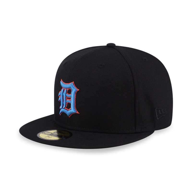 59FIFTY PACK – NEON DETROIT TIGERS BLACK 59FIFTY CAP