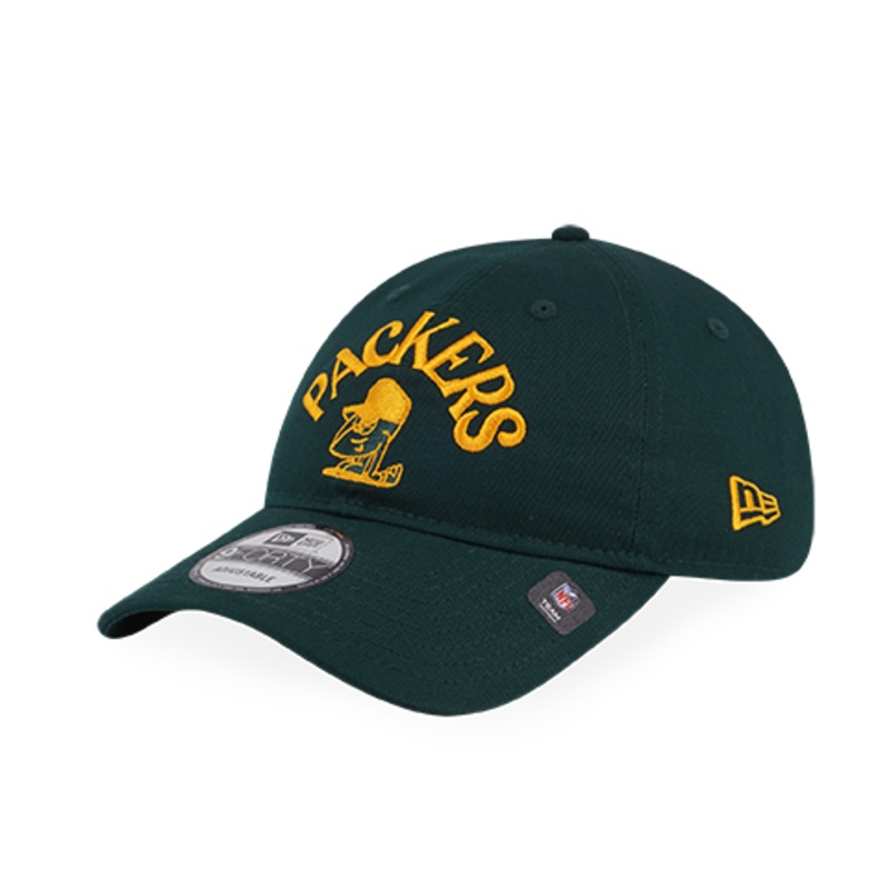 GREEN BAY PACKERS NFL CARTOON DARK GREEN 9FORTY UNST CAP