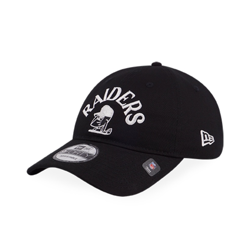 LAS VEGAS RAIDERS NFL CARTOON BLACK 9FORTY UNST CAP