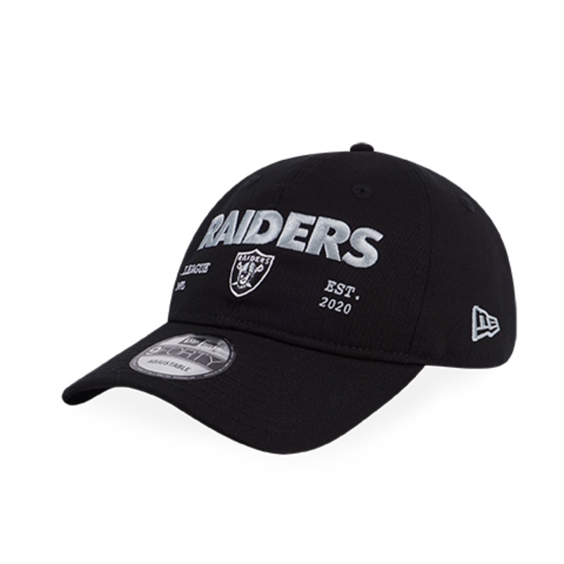 LAS VEGAS RAIDERS STADIUM TICKET BLACK 9FORTY UNST CAP