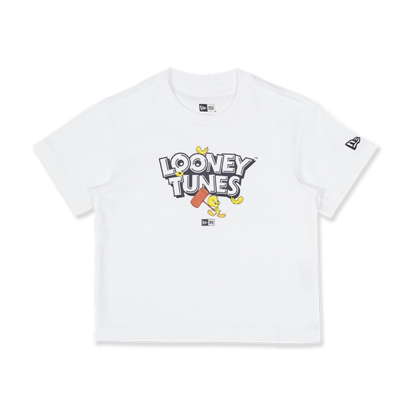 LOONEY TUNES TWEETY WHITE KIDS SHORT SLEEVE T-SHIRT
