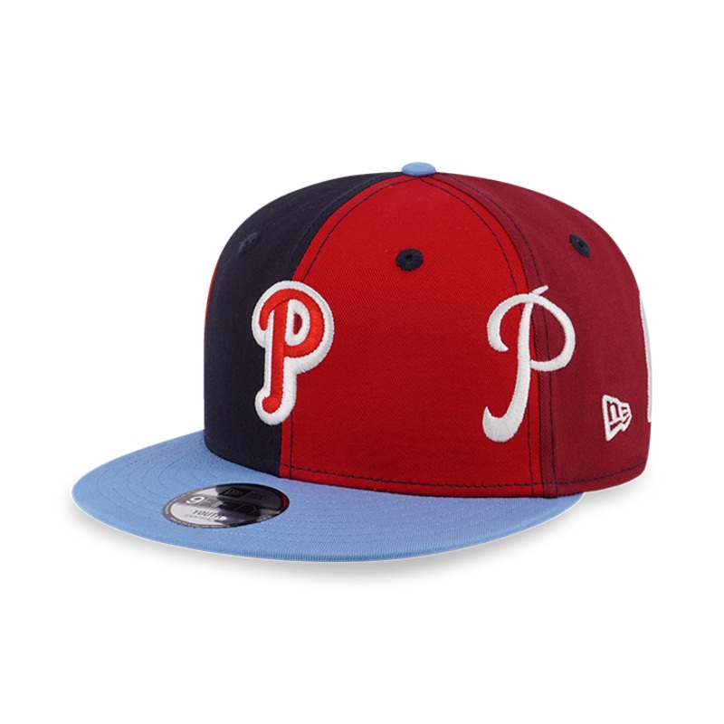MLB PHILADELPHIA PHILLIES COOPERSTOWN LOGO PINWHEEL MULTI COLOR KIDS 9FIFTY CAP
