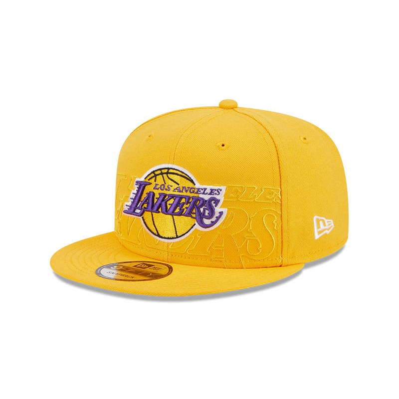 NBA LOS ANGELES LAKERS AUTHENTICS ON-STAGE DRAFT YELLOW 9FIFTY CAP