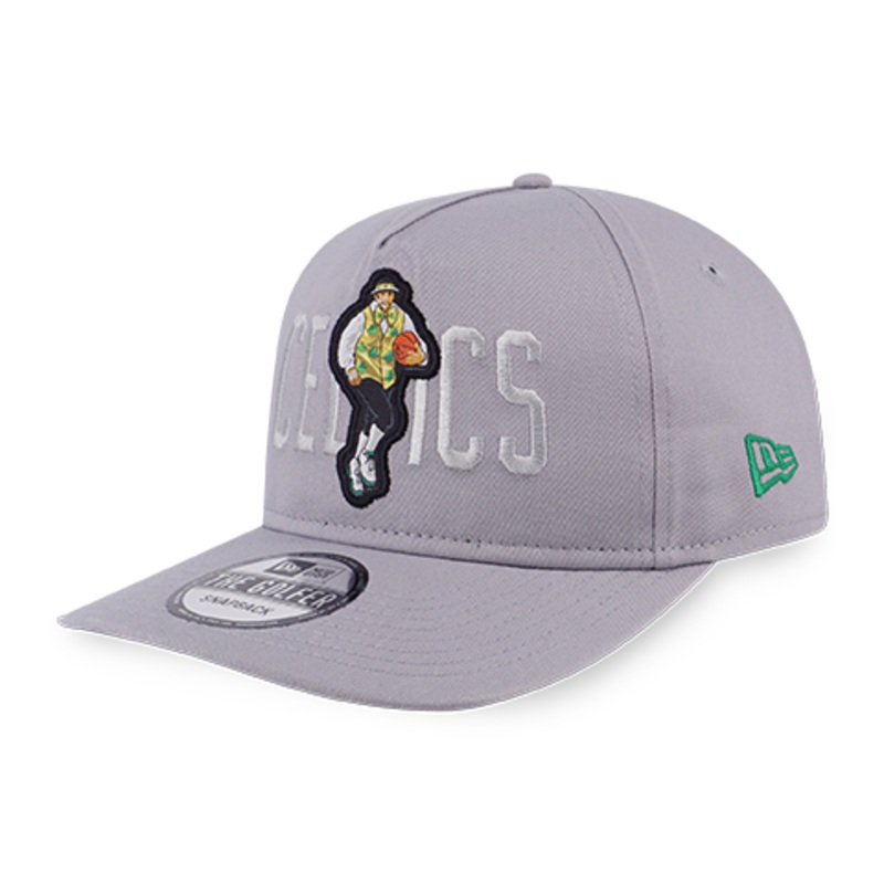 NBA MASCOT BOSTON CELTICS GRAY GOLFER CAP