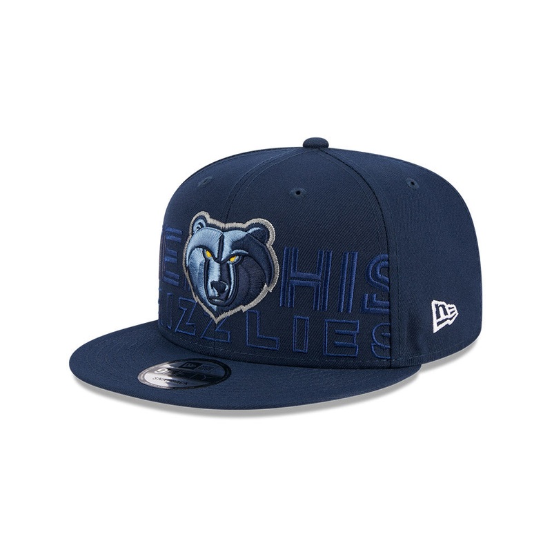 NBA MEMPHIS GRIZZLIES AUTHENTICS ON-STAGE DRAFT BLUE 9FIFTY CAP