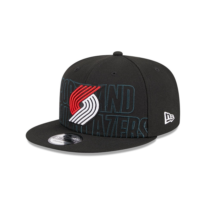 NBA PORTLAND TRAIL BLAZERS AUTHENTICS ON-STAGE DRAFT BLACK 9FIFTY CAP