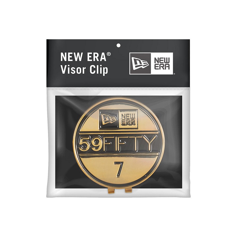 NEW ERA BLACK & GOLD VISOR STICKER 700 CLIP