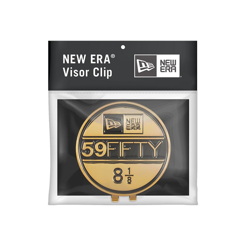 NEW ERA BLACK & GOLD VISOR STICKER 818 CLIP