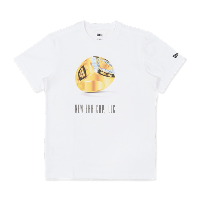 NEW ERA CHAMPION RING WHITE SHORT SLEEVE T-SHIRT