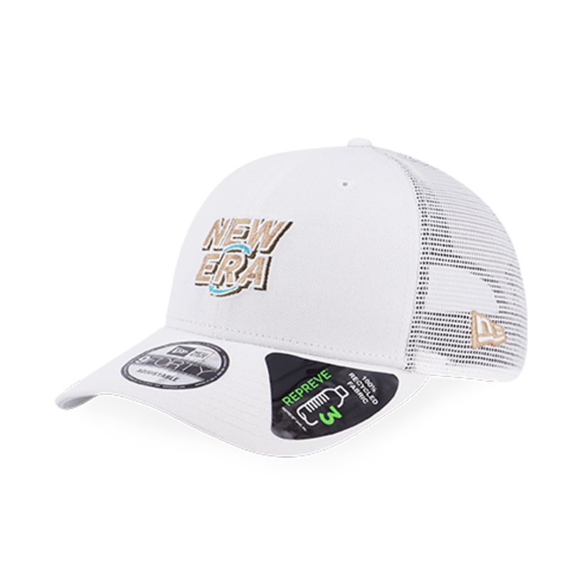NEW ERA REPREVE & MESH WHITE 9FORTY CAP
