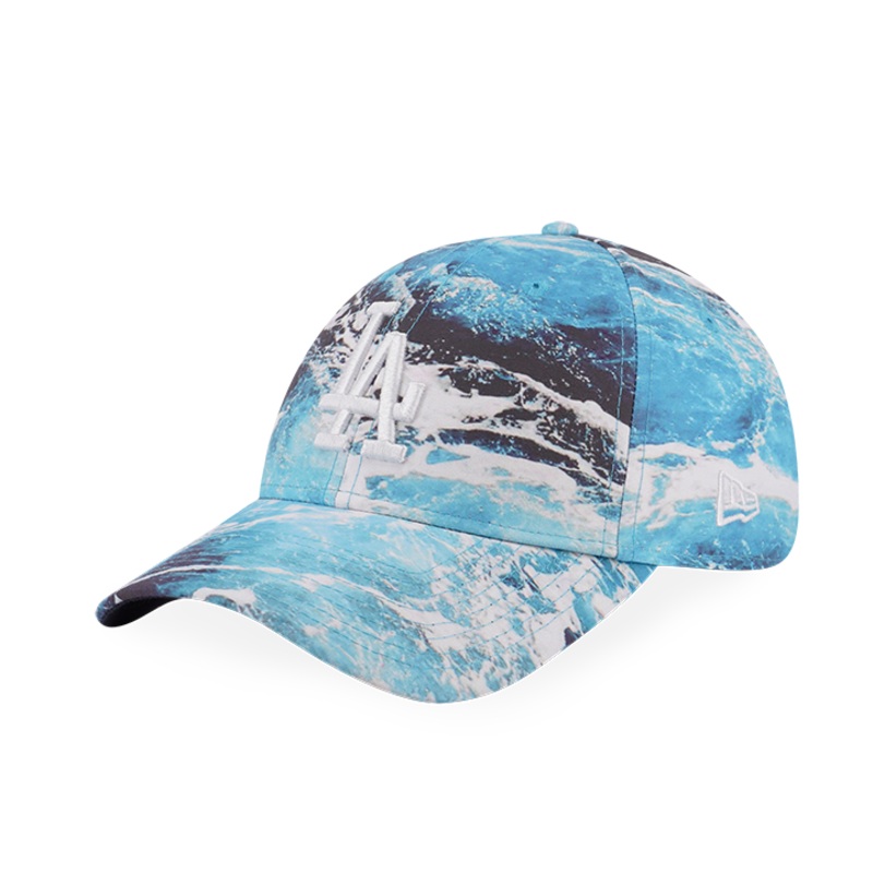 NEW ERA VACATION CLUB LOS ANGELES DODGER BLUE WAVE PATTERN 9FORTY UNST CAP