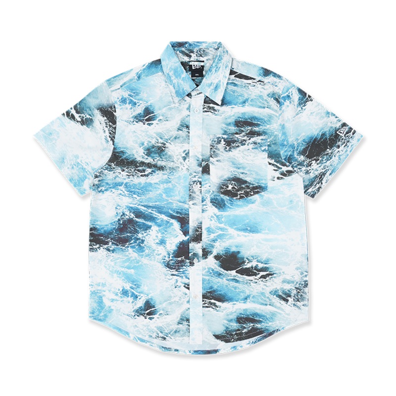 NEW ERA VACATION CLUB NAVY SHORT SLEEVE SHIRT