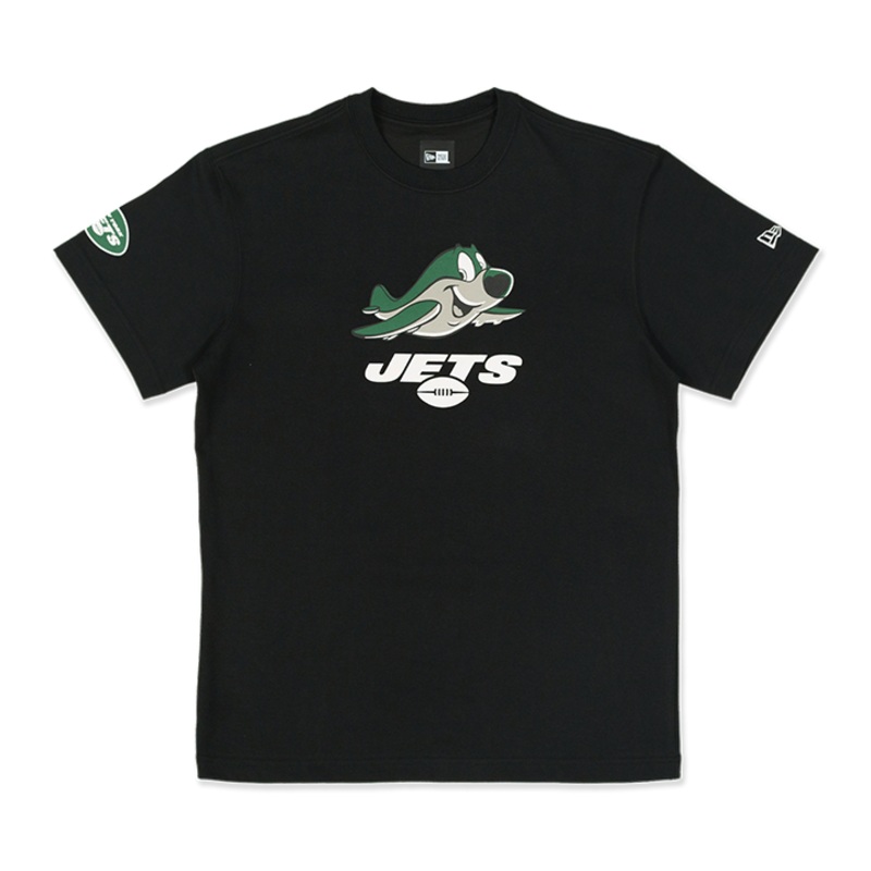 NEW YORK JETS MASCOTS BLACK SHORT SLEEVE T-SHIRT