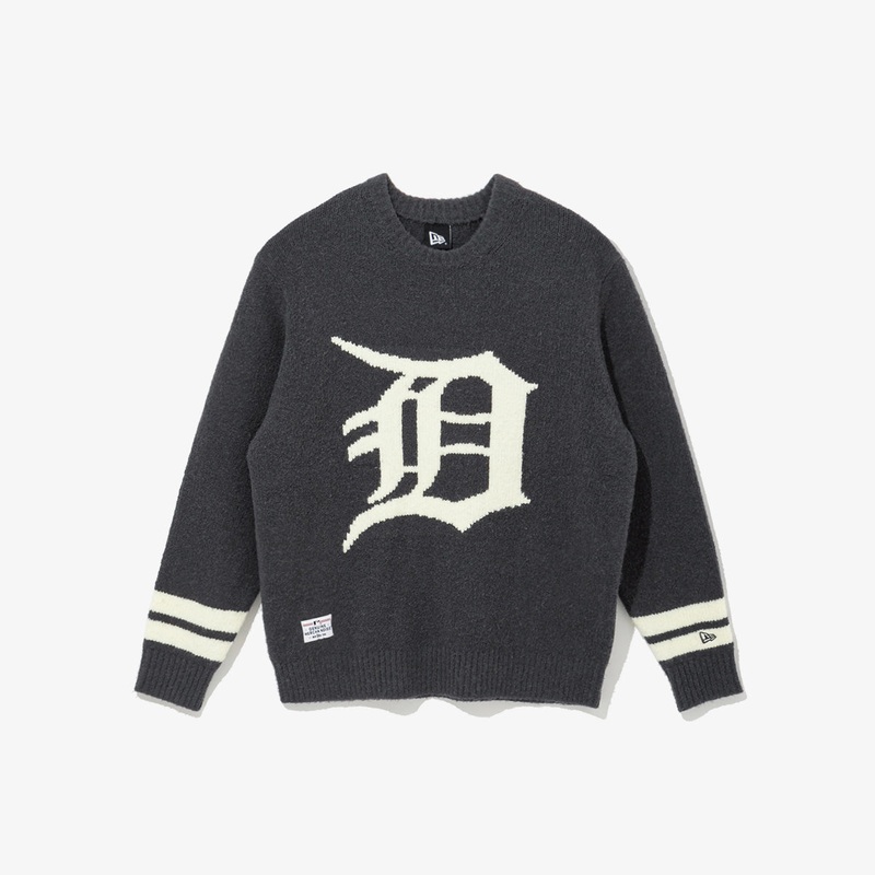 DETROIT TIGERS LOGO DARK GRAY SWEATSHIRT