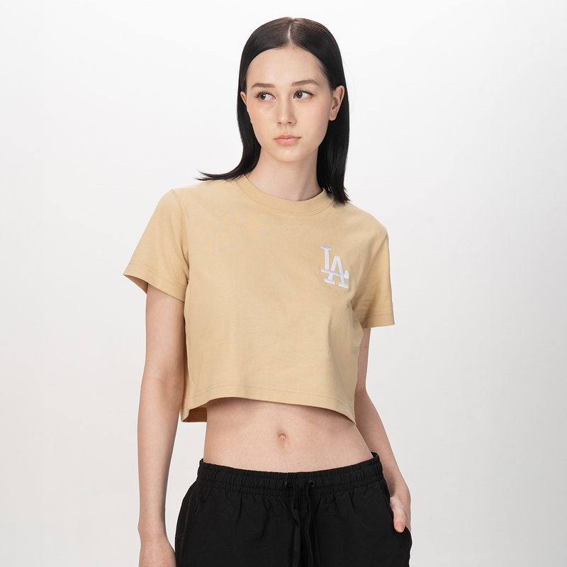 LOS ANGELES DODGERS COLOR ERA OAT MILK WOMEN CROP TEE