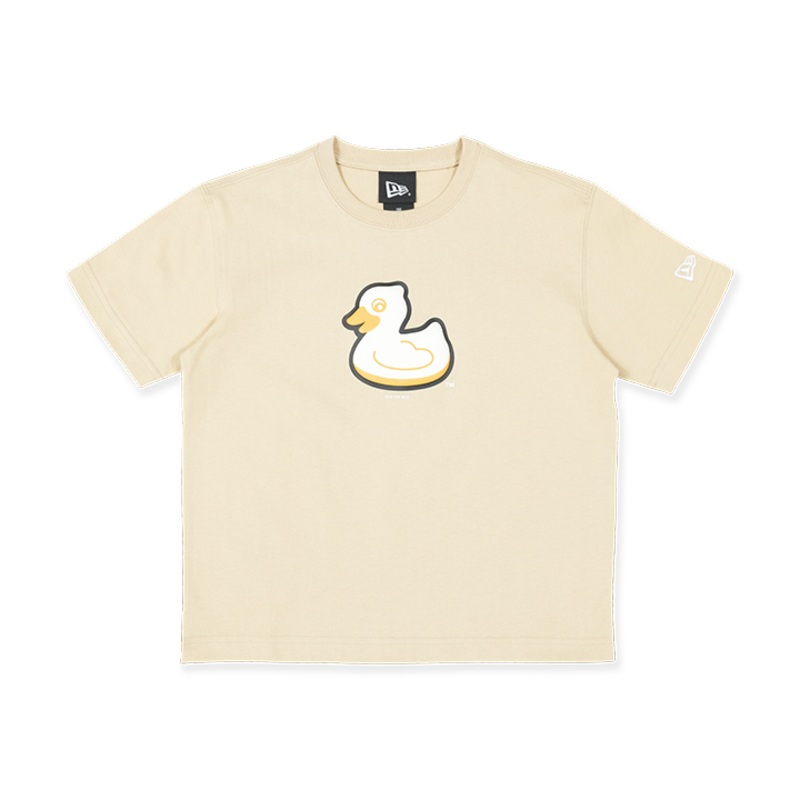 MiLB AKRON RUBBER DUCKS KIDS MESH OAT MILK KIDS SHORT SLEEVE T-SHIRT