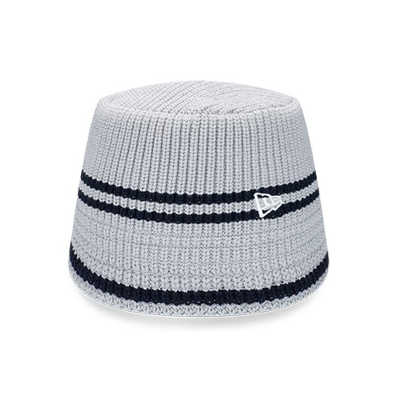 NEW ERA BASIC GRAY KNIT BUCKET