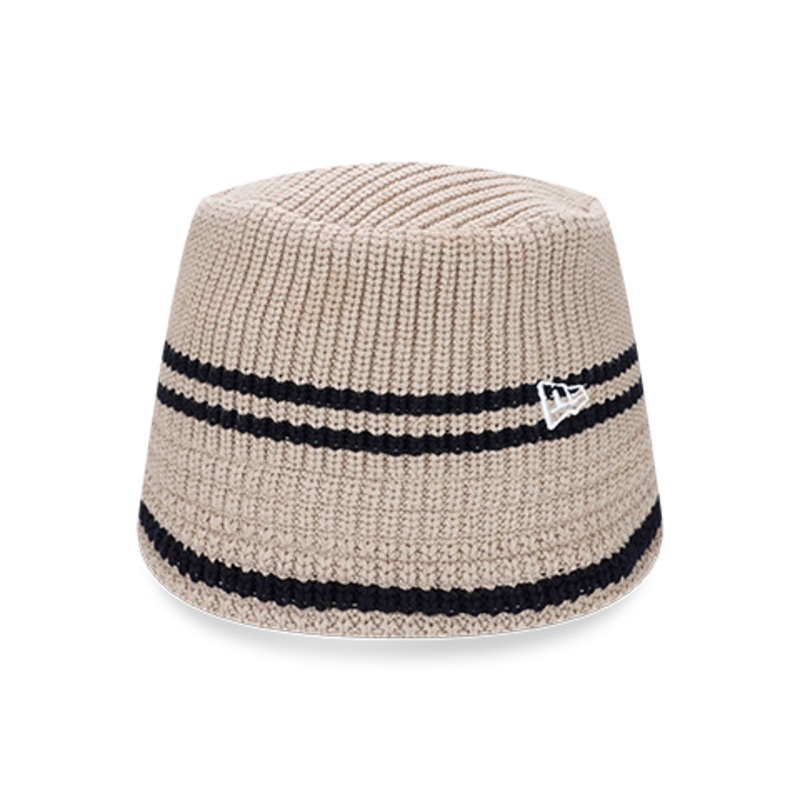 NEW ERA BASIC KHAKI KNIT BUCKET