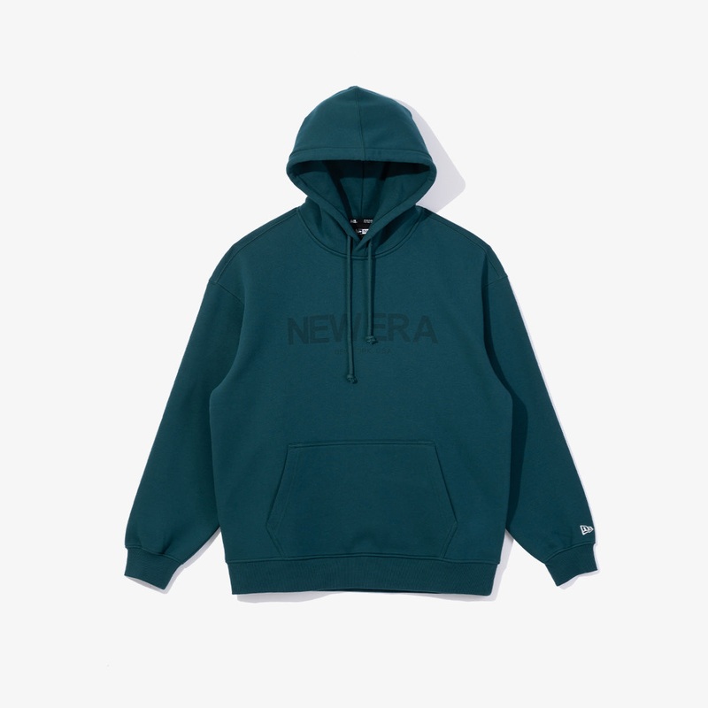 NEW ERA ESSENTIAL DARK GREEN RELAXED HOODIE