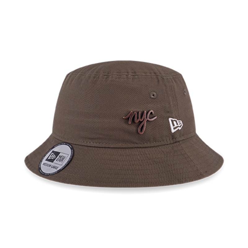 NEW ERA NYC METAL BADGE MOSS BUCKET 01