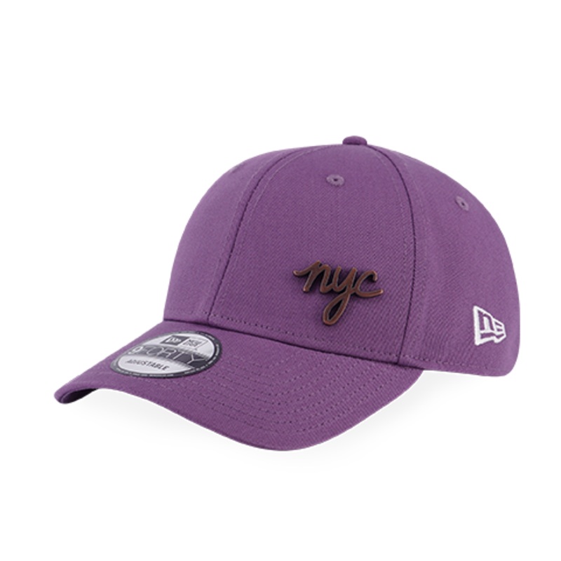 NEW ERA NYC METAL BADGE PURPLE DUSK 9FORTY CAP