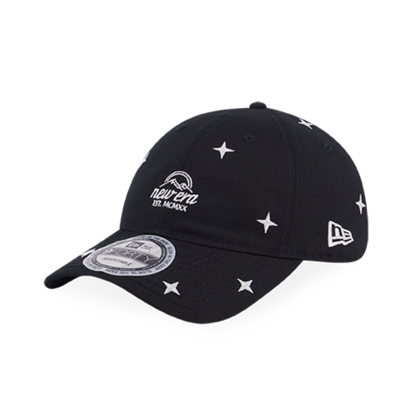 NEW ERA OUTDOOR STAR GLOW IN THE DARK BLACK 9FORTY UNST CAP
