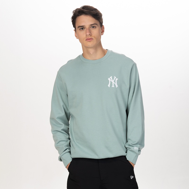 NEW YORK YANKEES COLOR ERA BEACH KISS BLUE PULLOVER SWEATSHIRT