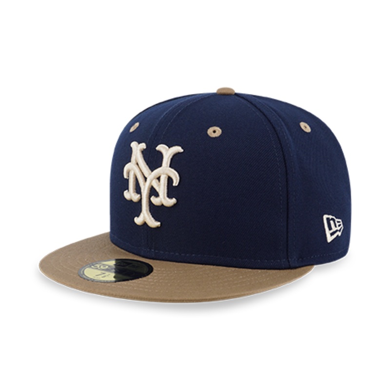 59FIFTY PACK – OCEAN KHAKI NEW YORK METS COOPERSTOWN OCEANSIDE BLUE 59FIFTY CAP