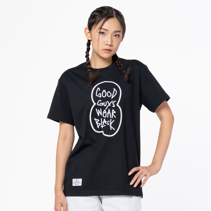 CHICAGO WHITE SOX – GOOD GUYS WEAR BLACK – SPEECH BUBBLES BLACK SHORT SLEEVE T-SHIRT