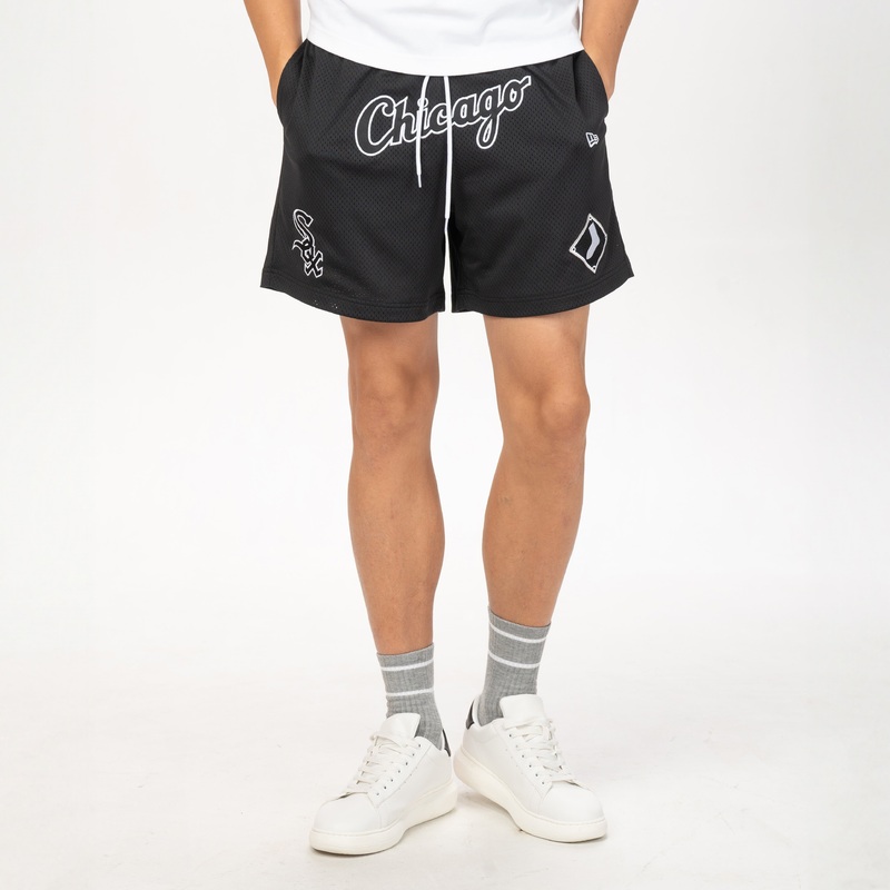 CHICAGO WHITE SOX MLB SOCCER BLACK MESH SHORTS