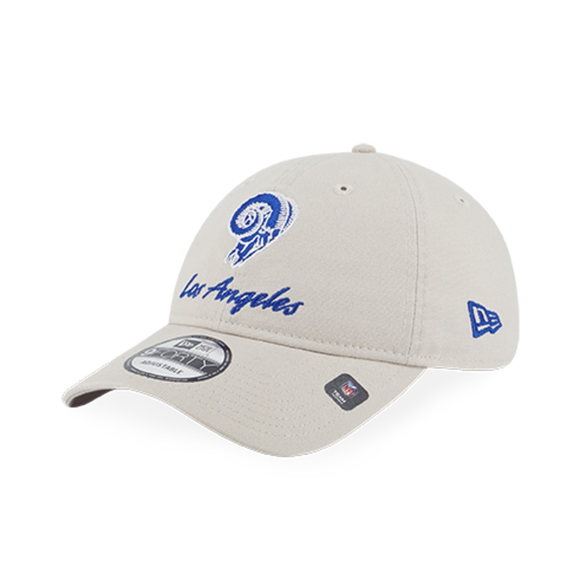 LOS ANGELES RAMS NFL CANVAS WASH IVORY 9FORTY UNST CAP